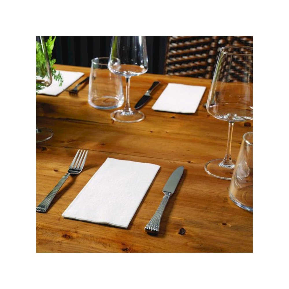 Dinner Napkins, 2-Ply, 16 x 16, White, 1,000/Carton. Picture 3