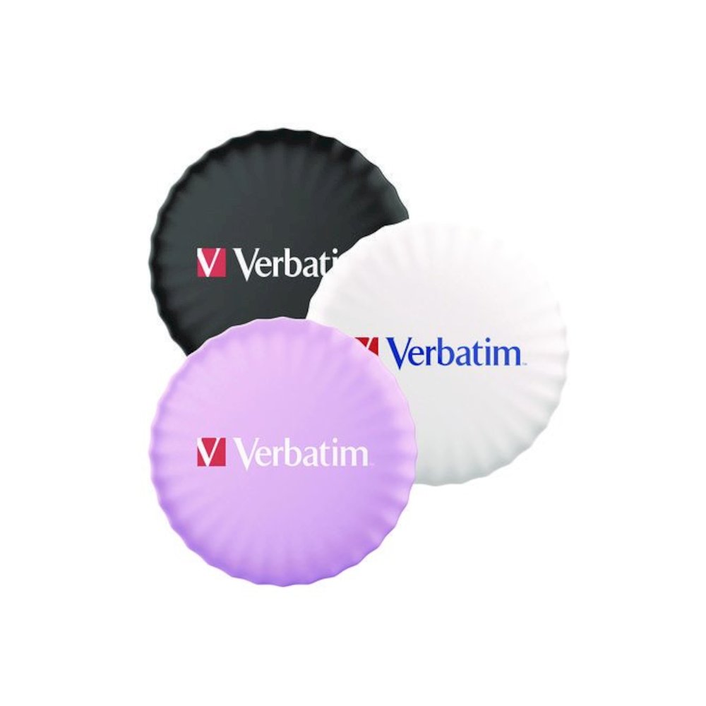 My Finder Bluetooth Coin Tracker for Apple iOS, Black/Purple/White, 3/Pack. Picture 1
