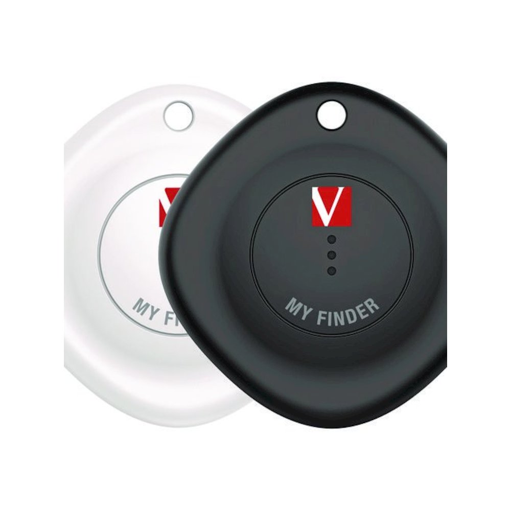 My Finder Bluetooth Tracker for Apple iOS, Black/White, 2/Pack. Picture 1