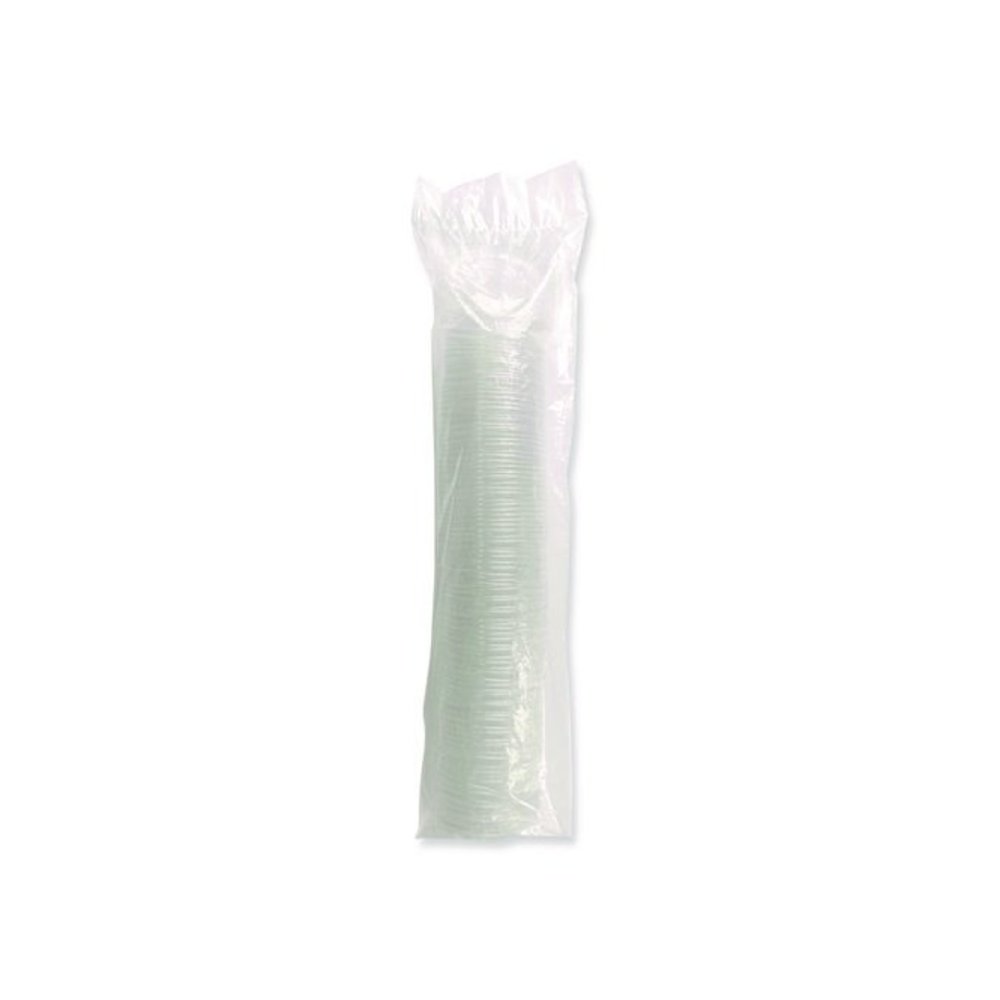 Souffle/Portion Cup Lids, Fits 3.25 oz to 5.5 oz Portion Cups, Plastic, Clear, 2,500/Carton. Picture 3
