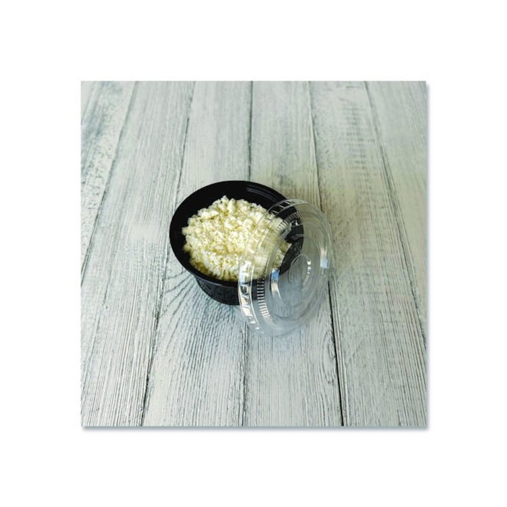 Souffle/Portion Cup Lids, Fits 3.25 oz to 5.5 oz Portion Cups, Plastic, Clear, 2,500/Carton. Picture 8