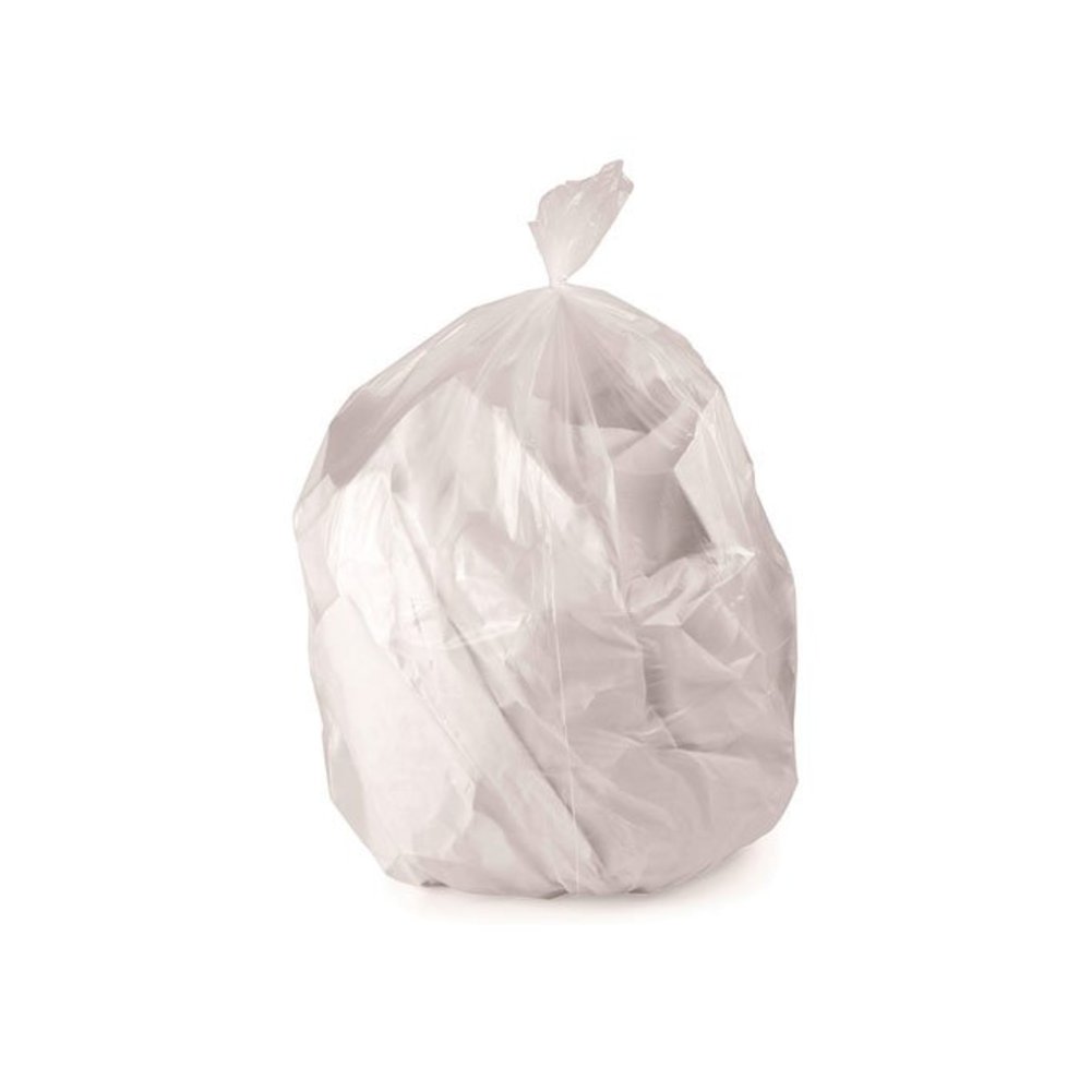 Linear Low-Density Can Liners, 33 gal, 1 mil, 33" x 45", Clear, Flat Pack, 200/Carton. Picture 3