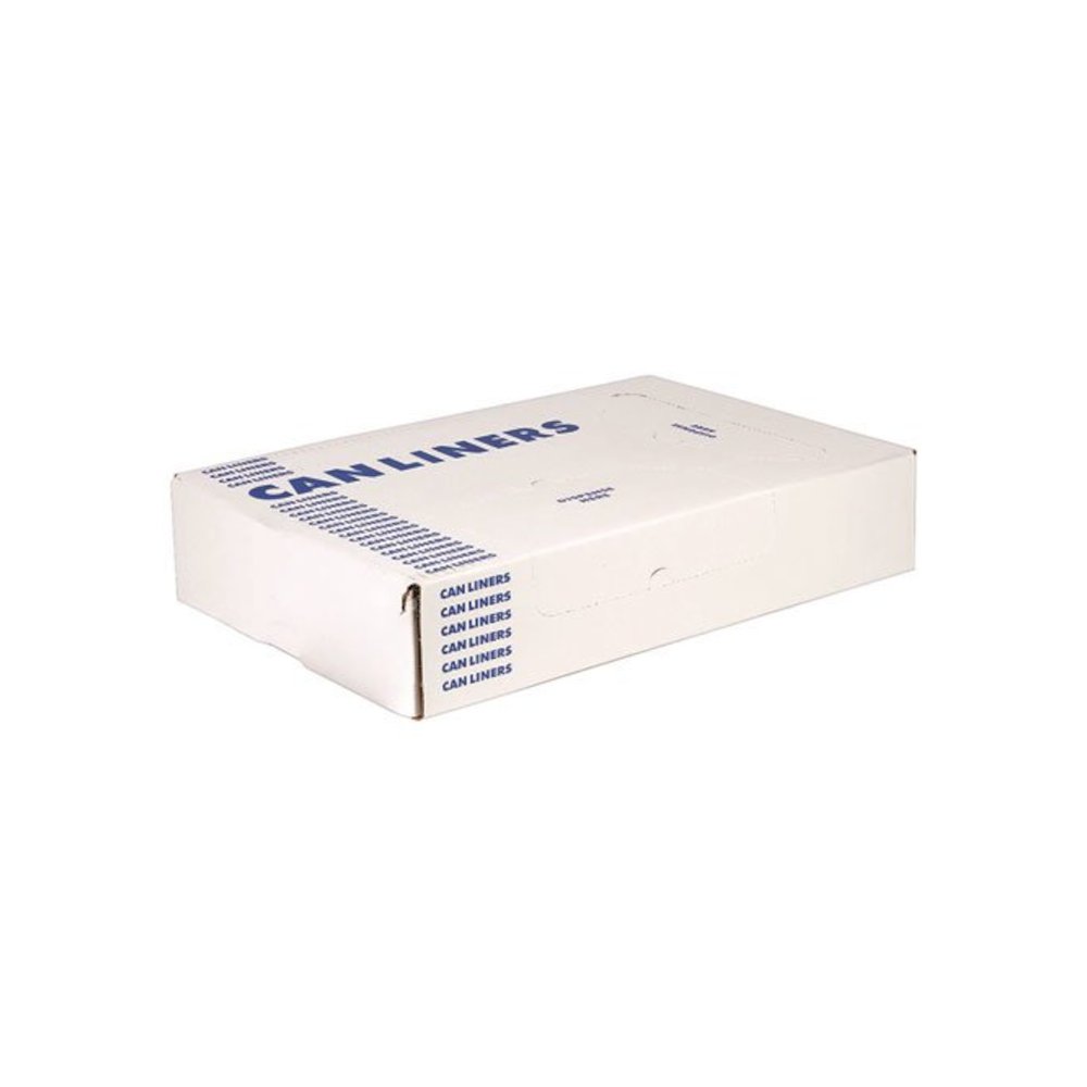 Linear Low-Density Can Liners, 33 gal, 1 mil, 33" x 45", Clear, Flat Pack, 200/Carton. Picture 4