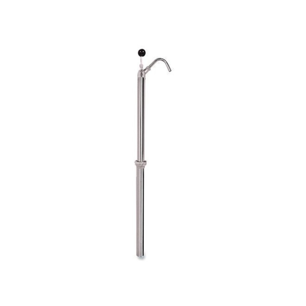 Bottle Pump, 22 oz Output, Steel, 42.5" Tall, Chrome. Picture 1