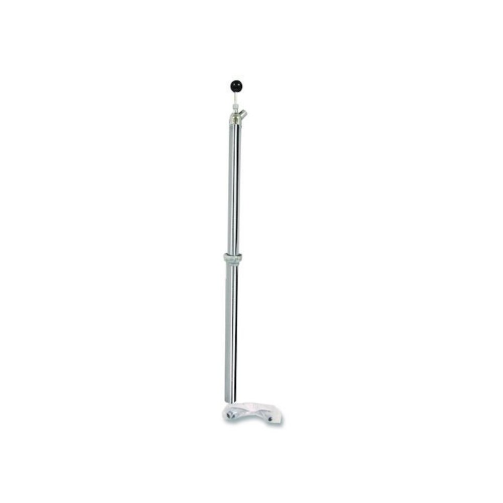 Bottle Pump, 22 oz Output, Steel, 42.5" Tall, Chrome. Picture 3