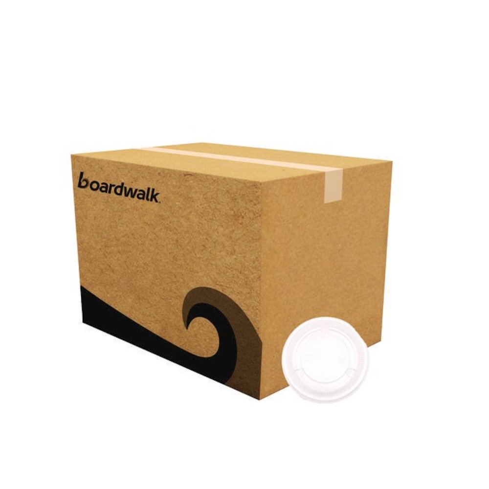 Souffle/Portion Cup Lids, Fits 3.25 oz to 5.5 oz Portion Cups, Plastic, Clear, 2,500/Carton. Picture 1
