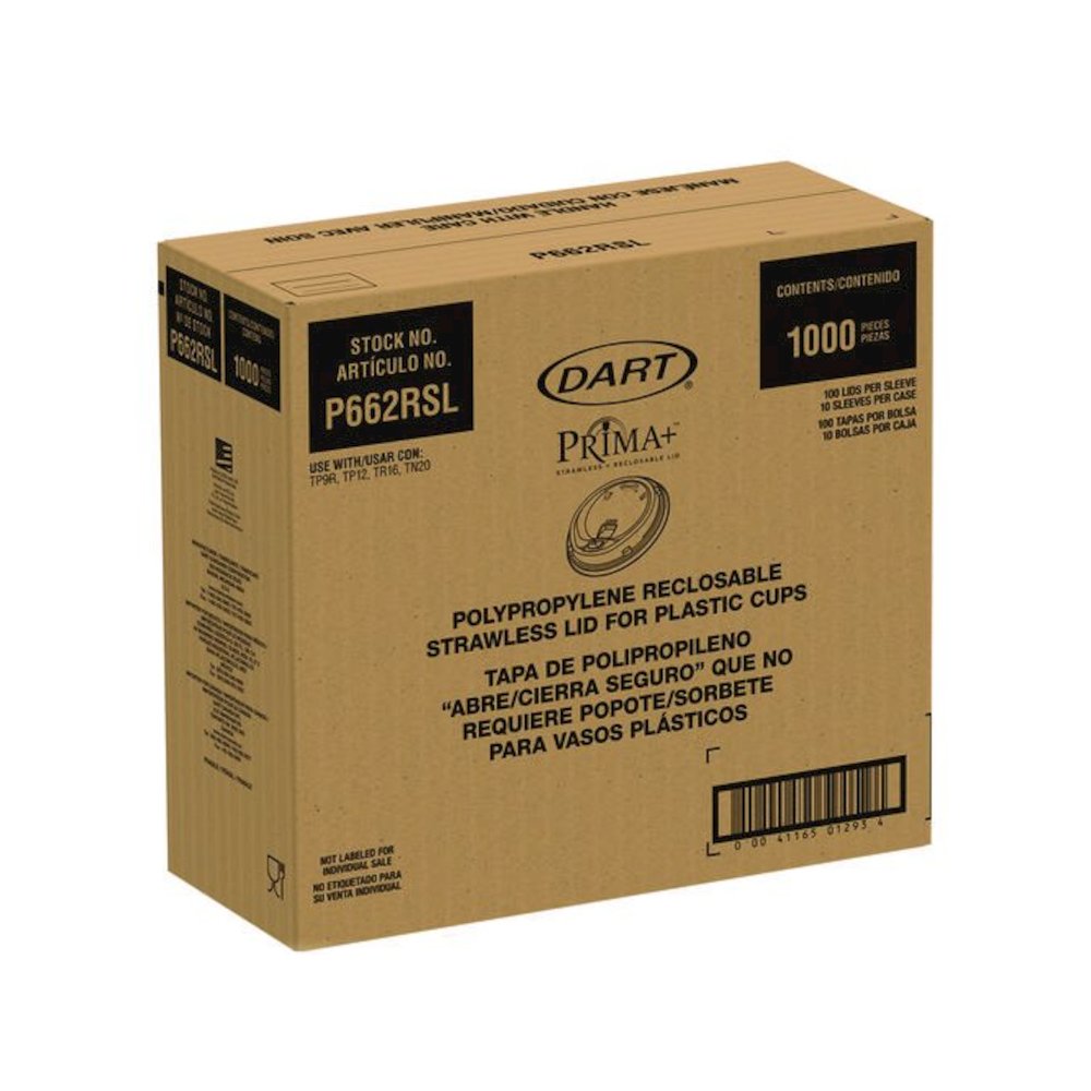 Prima Strawless Plastic Lids, Fits 9 oz to 20 oz Cold Cups, Clear, 1,000/Carton. Picture 2