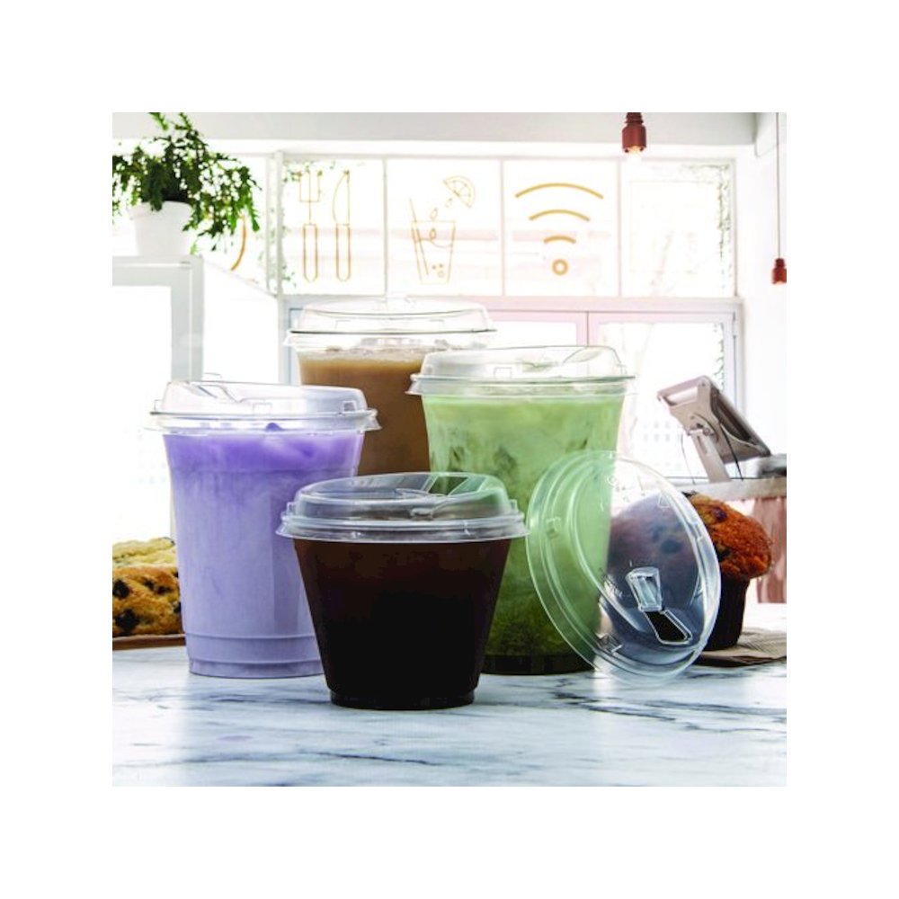 Prima Strawless Plastic Lids, Fits 9 oz to 20 oz Cold Cups, Clear, 1,000/Carton. Picture 6