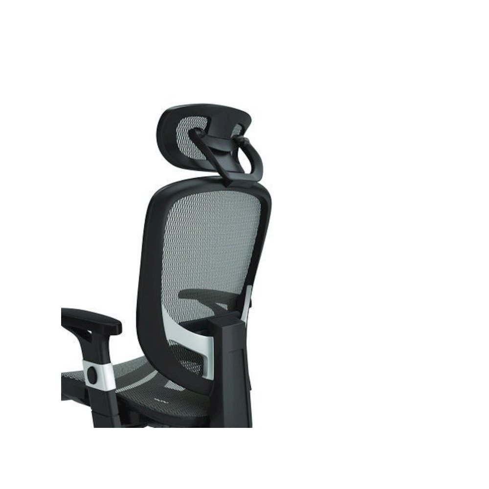 Alera Minerva Ergonomic Mesh Swivel Task Chair, Supports Up to 275lb, 17.24 to 20.98 Seat Height, Gray Seat/Back, Silver Base. Picture 3