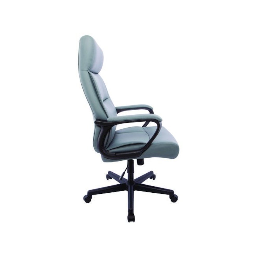 Alera Oxnam Series High-Back Task Chair, Supports Up to 275 lb, 17.56 to 21.38 Seat Height, Gray Seat, Gray Back, Black Base. Picture 3