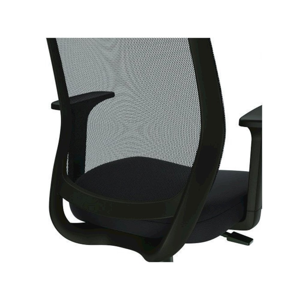 Alera Wessex Drafting Stool, Mesh Back, Supports Up to 275 lb, 27.95 to 33.66 Seat Height, Black Seat, Black Back, Black Base. Picture 4