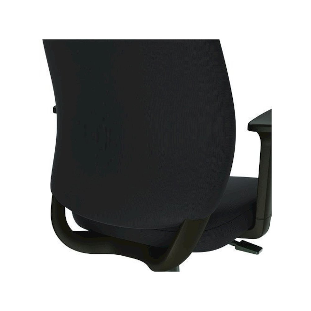 Alera Wessex Drafting Stool, Fabric, Supports Up to 275 lb, 27.95 to 33.66 Seat Height, Black Seat, Black Back, Black Base. Picture 5