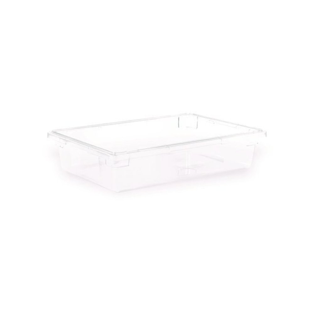 StorPlus Polycarbonate Food Storage Container, 8.5 gal, 18 x 26 x 6, Clear, Plastic. Picture 1