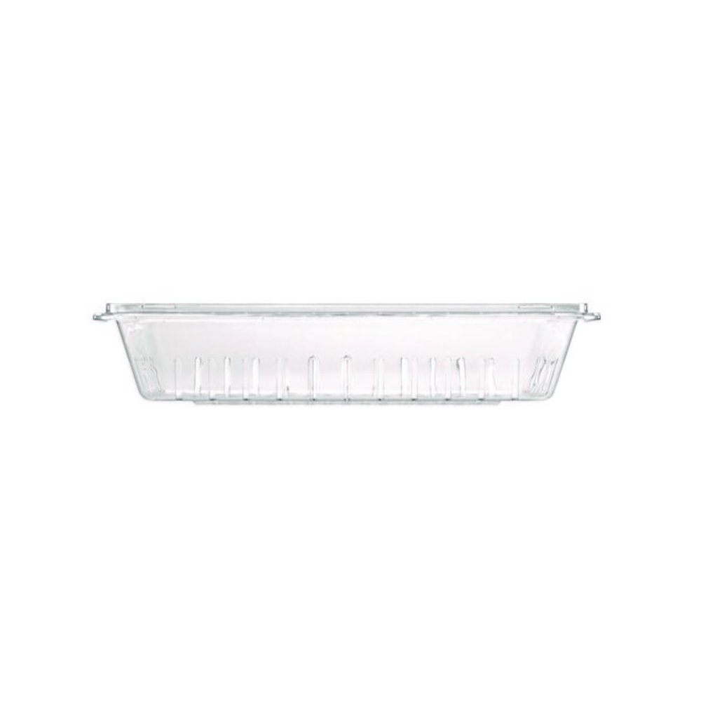 StorPlus Polycarbonate Food Storage Container Colander, 18 x 26 x 5, Clear, Plastic. Picture 2