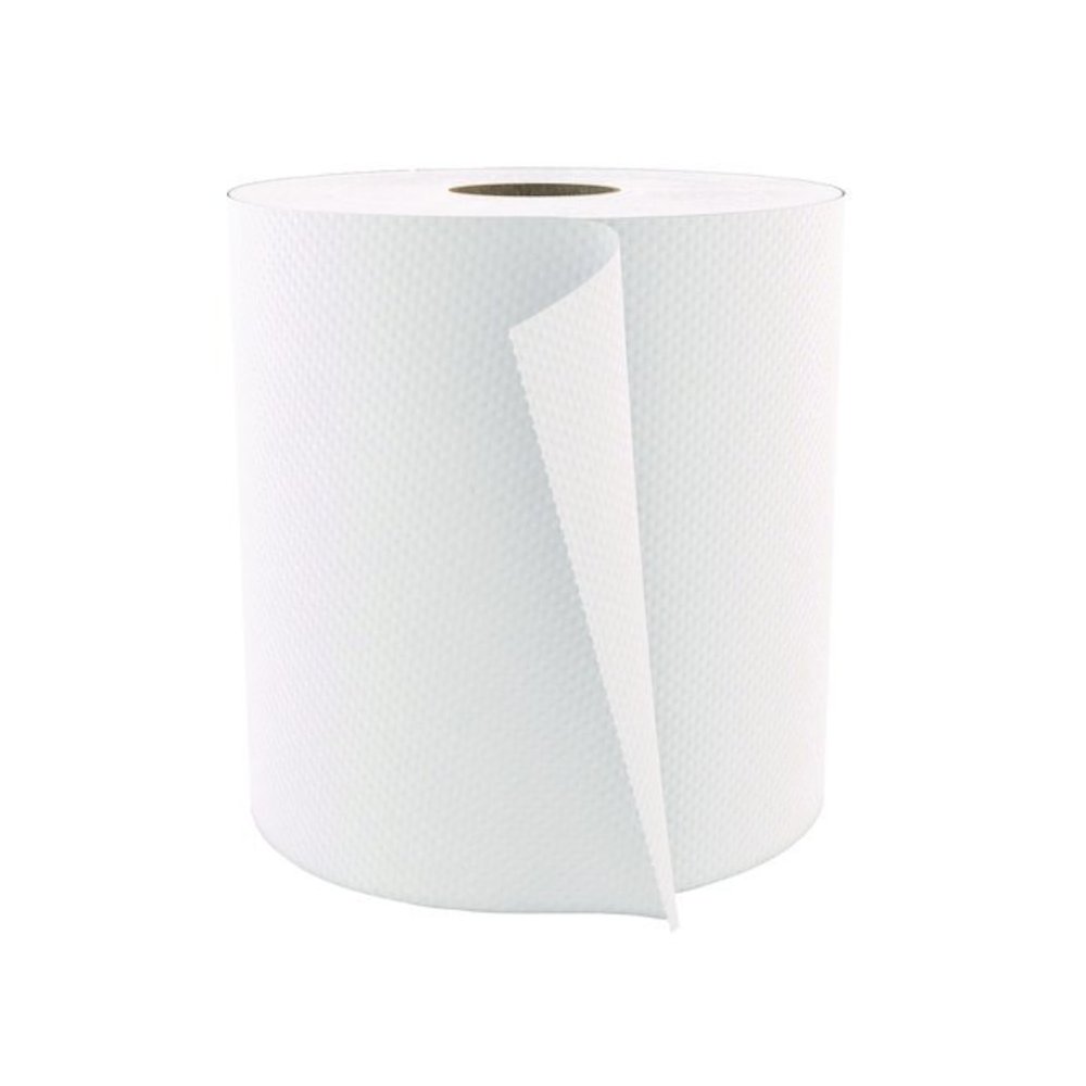 Select Roll Paper Towels, 1-Ply, 7.88" x 1,000 ft, White, 6/Carton. Picture 3