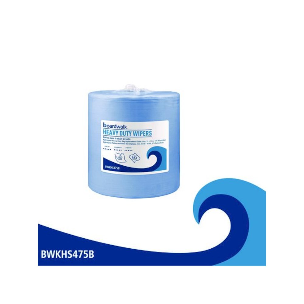 Hydrospun Wipers, 12 x 12, Blue, 475 Sheets/Roll. Picture 2