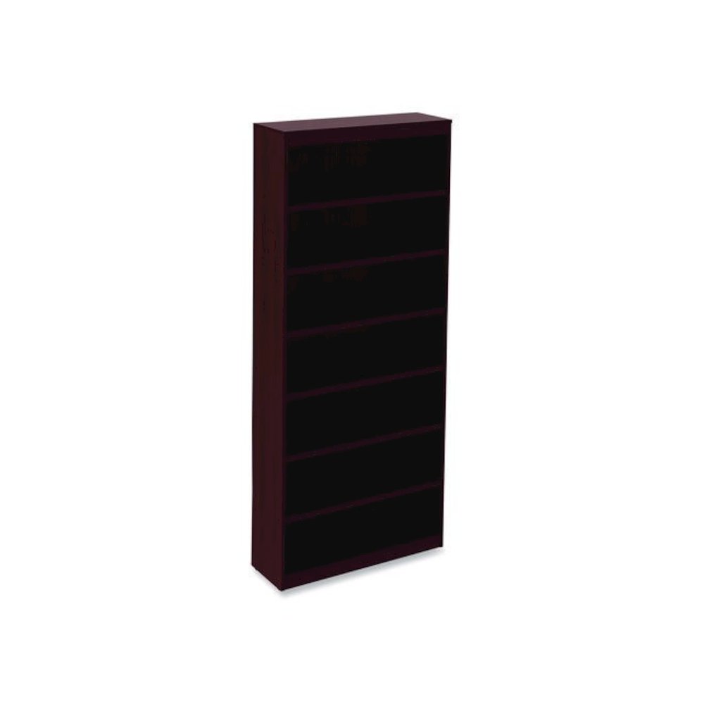 Alera Valencia Series Square Corner Bookcase, Seven-Shelf, 35.63w x 11.81d x 83.86h, Mahogany. Picture 2