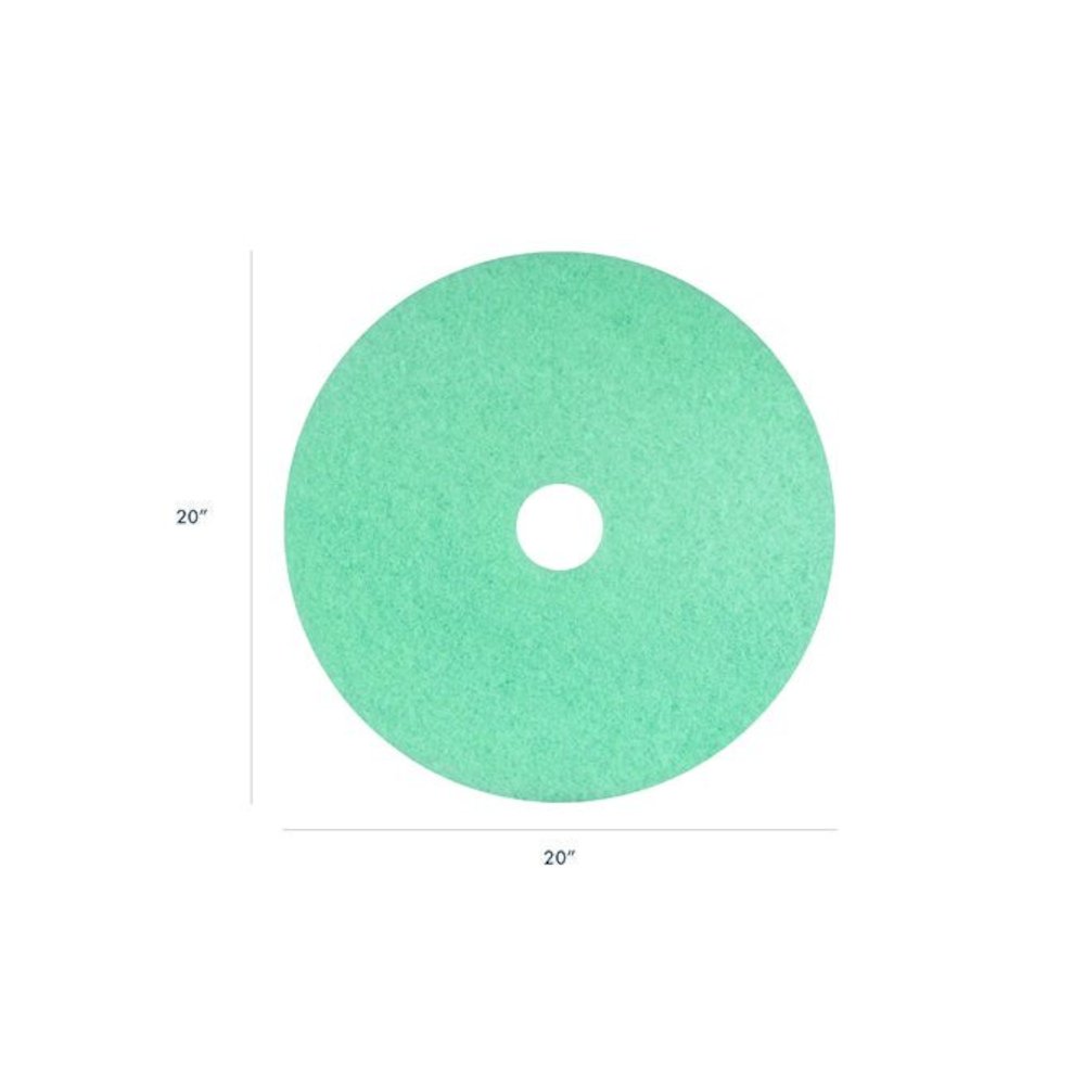 Luster Lite Burnishing Pad, 20" Diameter, Sky Blue, 5/Carton. Picture 2