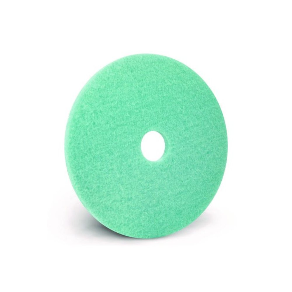 Luster Lite Burnishing Pad, 20" Diameter, Sky Blue, 5/Carton. Picture 3