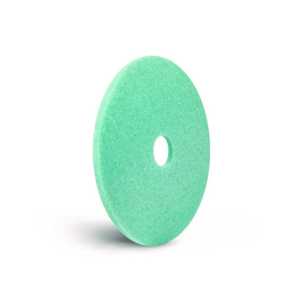 Luster Lite Burnishing Pad, 20" Diameter, Sky Blue, 5/Carton. Picture 4