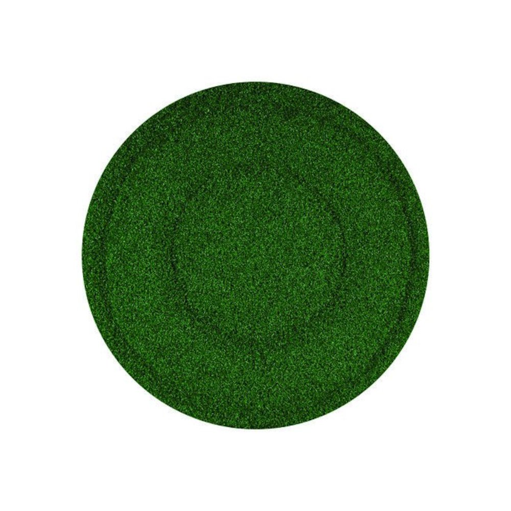 TurfScrub Brush Floor Pad, 20" Diameter, Green, 4/Carton. Picture 1