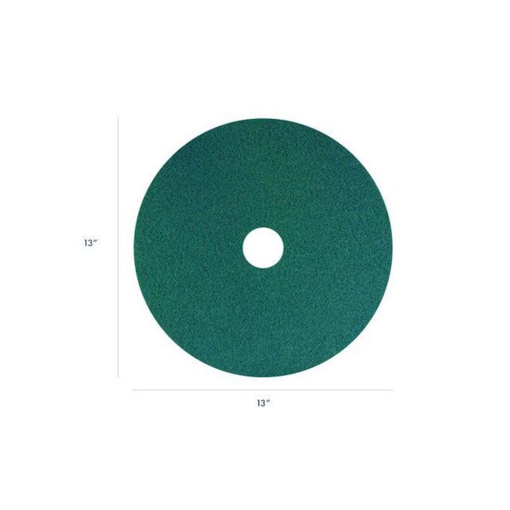 SmartScrub Floor Pad, 13" Diameter, Blue/Yellow, 5/Carton. Picture 2