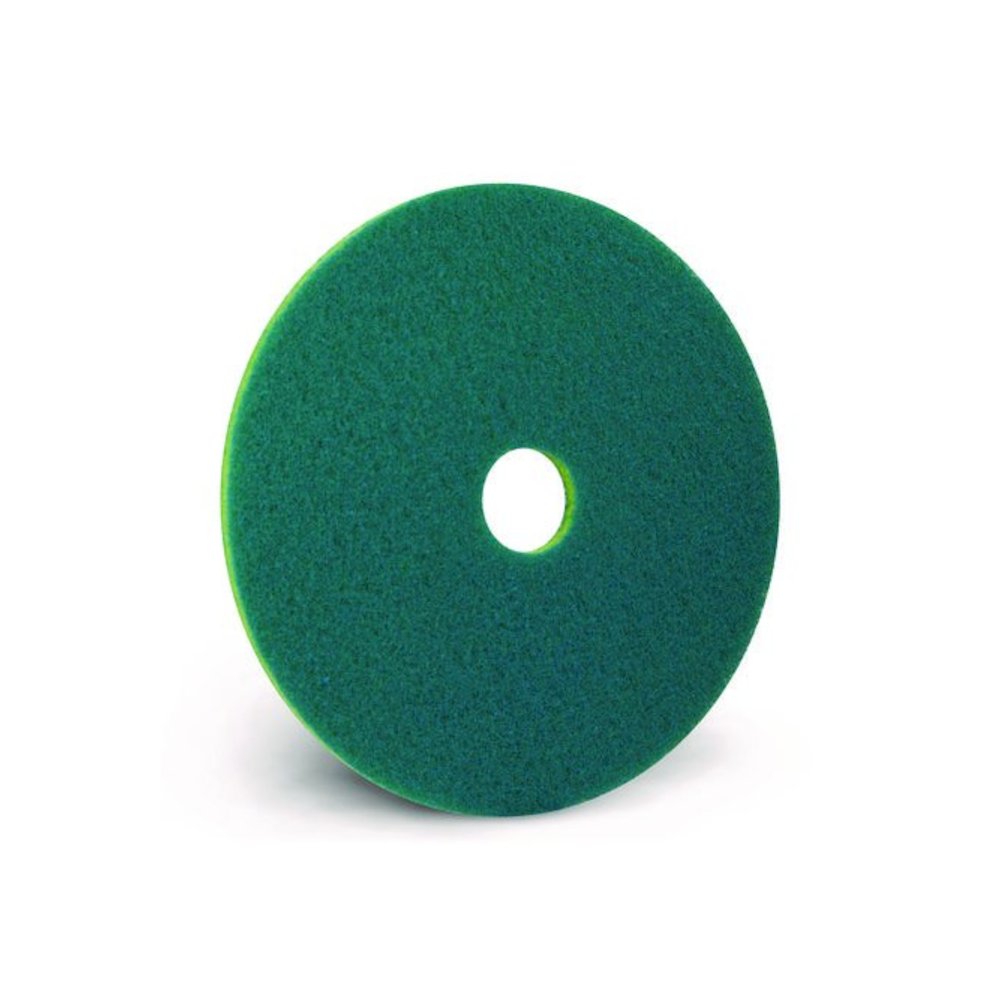 SmartScrub Floor Pad, 13" Diameter, Blue/Yellow, 5/Carton. Picture 3