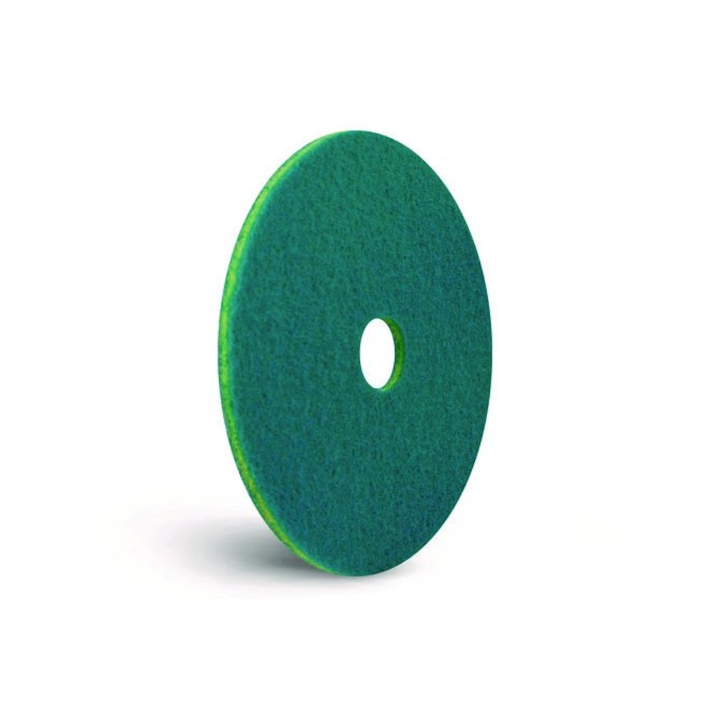 SmartScrub Floor Pad, 20" Diameter, Blue/Yellow, 5/Carton. Picture 4