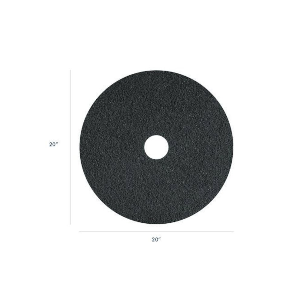 Titan Stripping Pad, 20" Diameter, Gray, 5/Carton. Picture 2