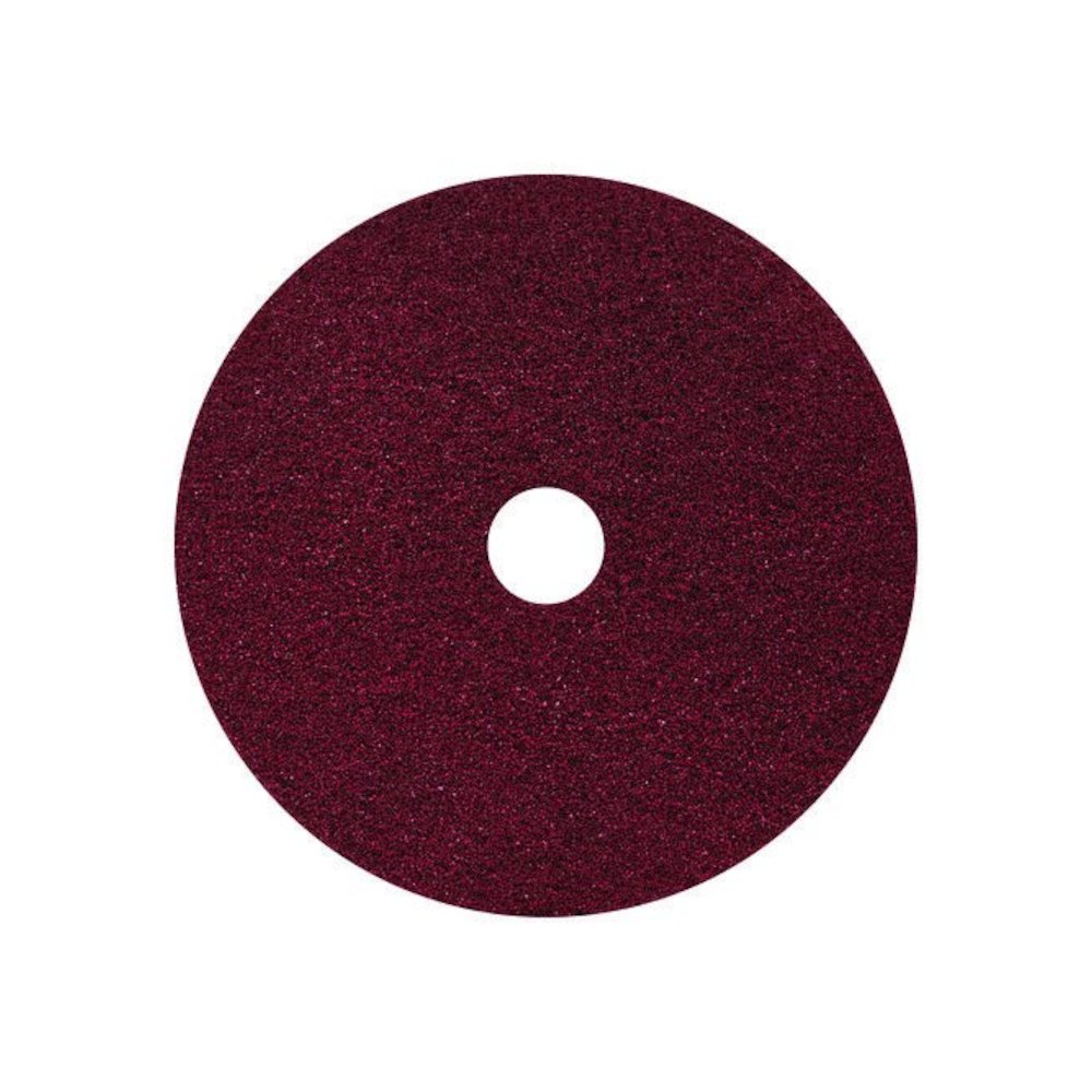 Black Diamond 400 Grit Heavy-Duty Cleaning Pad, 20" Diameter, Black/Red, 2/Carton. Picture 1