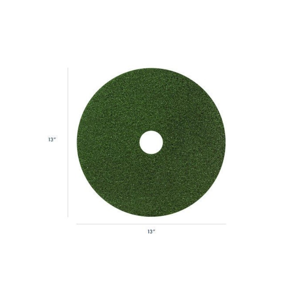 Black Diamond 3000 Grit Diamond Pad, 13" Diameter, Black/Green, 2/Carton. Picture 2
