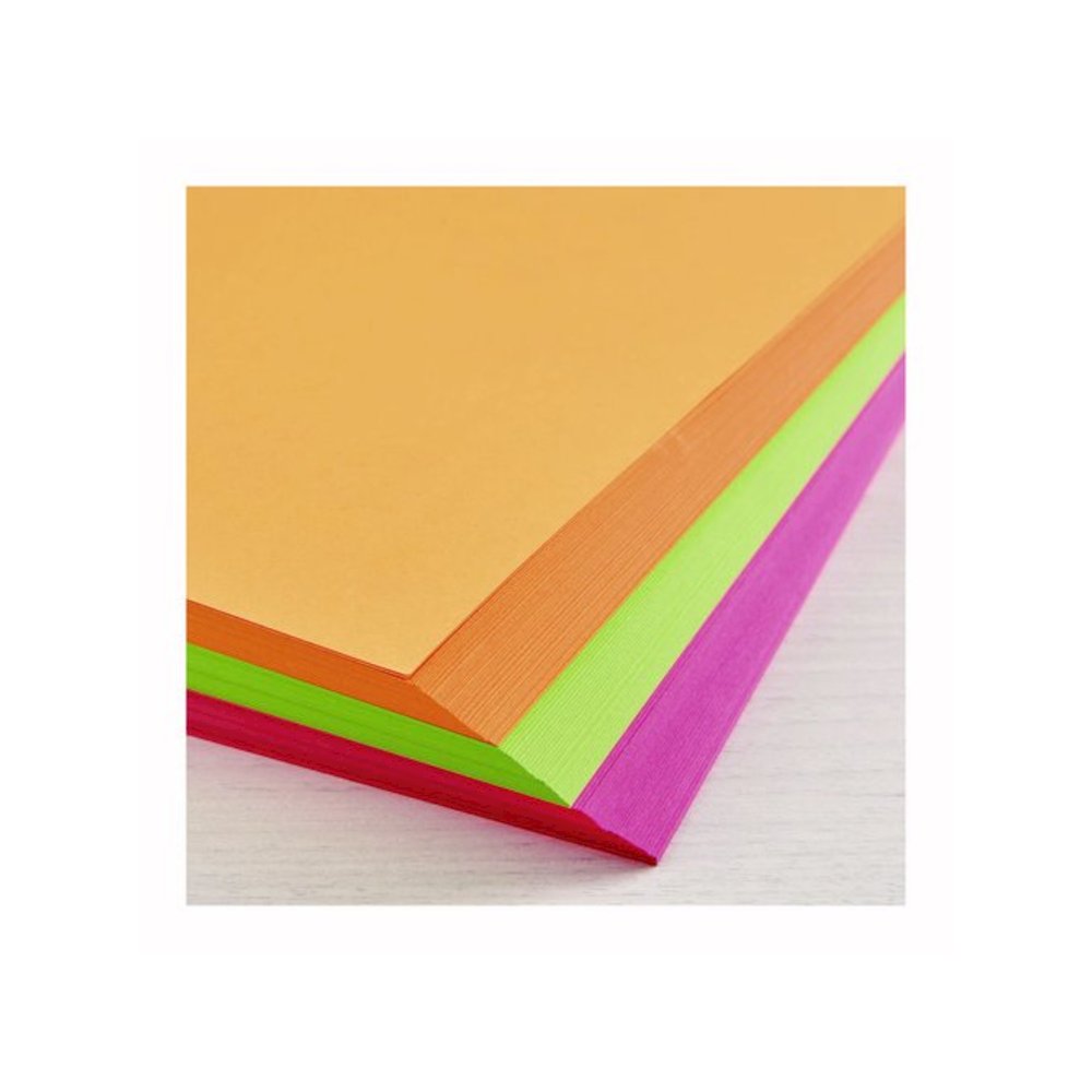 Color Cardstock -"Bright" Assortment, 65 lb Cover Weight, 8.5 x 11, Assorted, 150/Pack. Picture 2