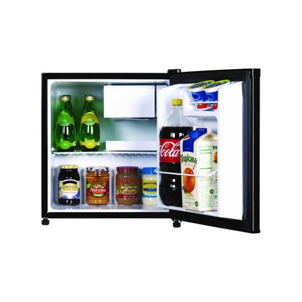 1.6 Cu. Ft. Compact Refrigerator with Chiller Compartment, Black. Picture 2