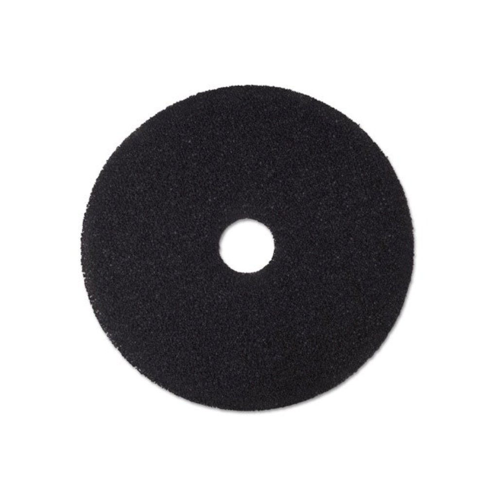 Low-Speed Stripper Floor Pad 7200, 19" Diameter, Black, 5/Carton. Picture 1
