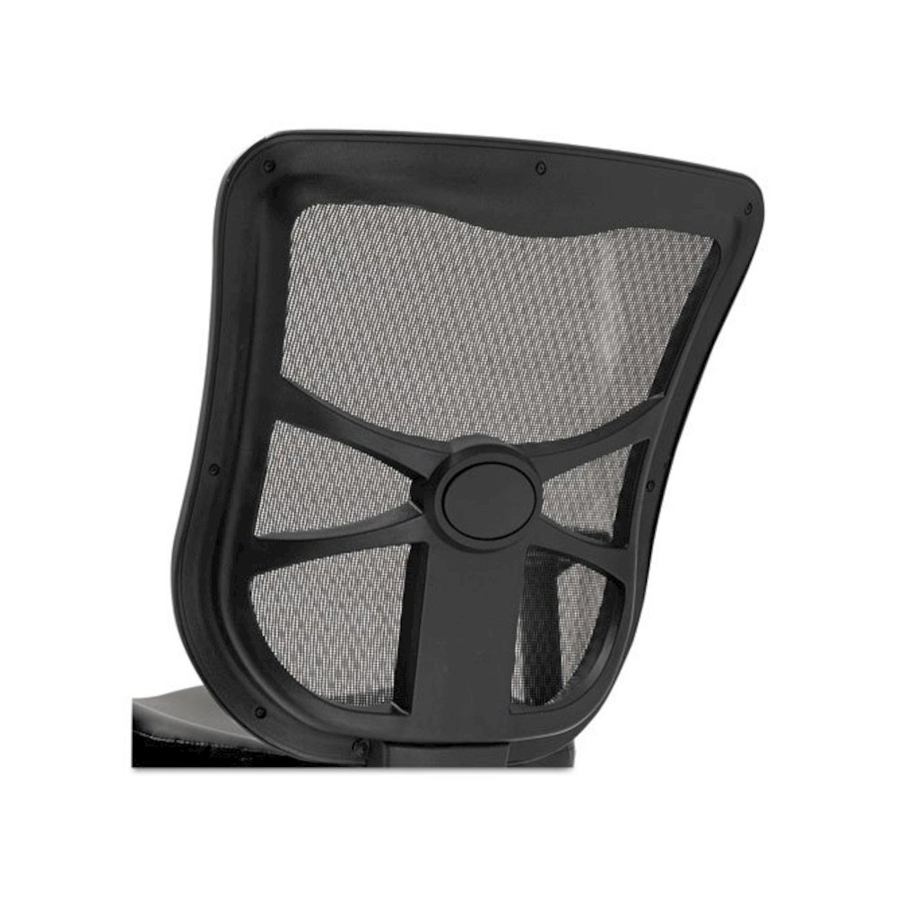 Alera Elusion Series Mesh Mid-Back Multifunction Chair, Supports Up to 275 lb, 17.7" to 21.4" Seat Height, Black. Picture 10