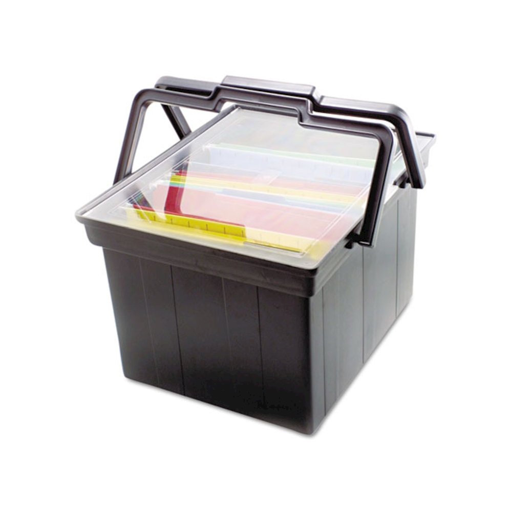 Companion Portable File, Letter/Legal Files, 17" x 14" x 11", Black. Picture 2