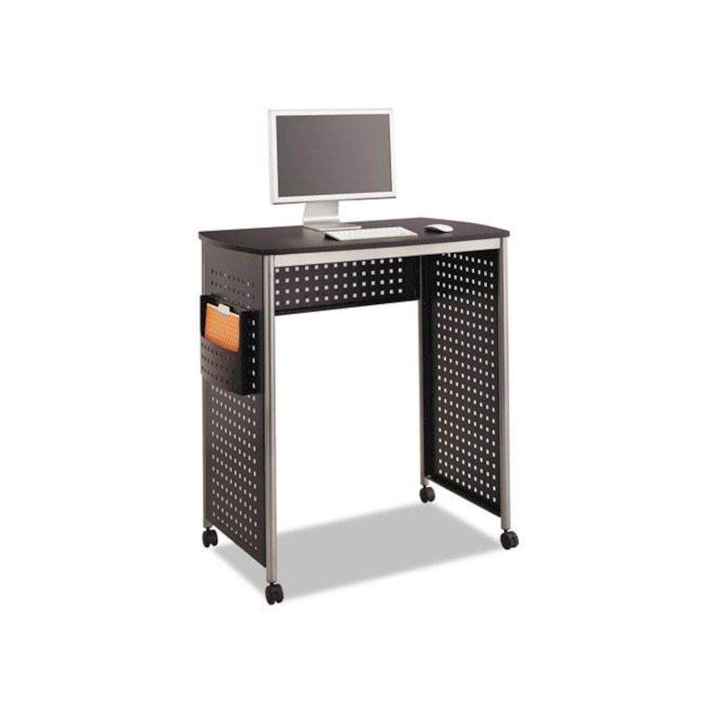 Scoot Stand-Up Desk, 39.5" x 23.25" x 41.75" to 42", Black. Picture 1