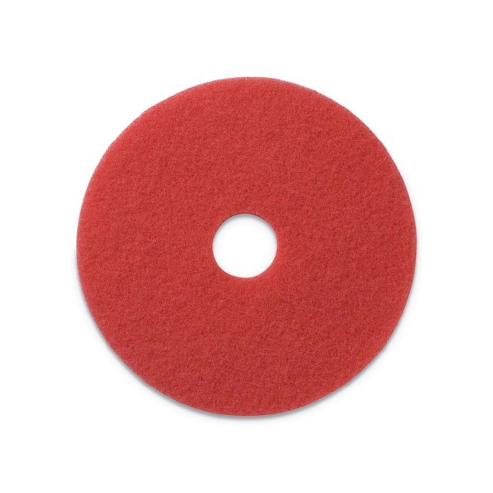 Buffing Pads, 20" Diameter, Red, 5/CT. Picture 1