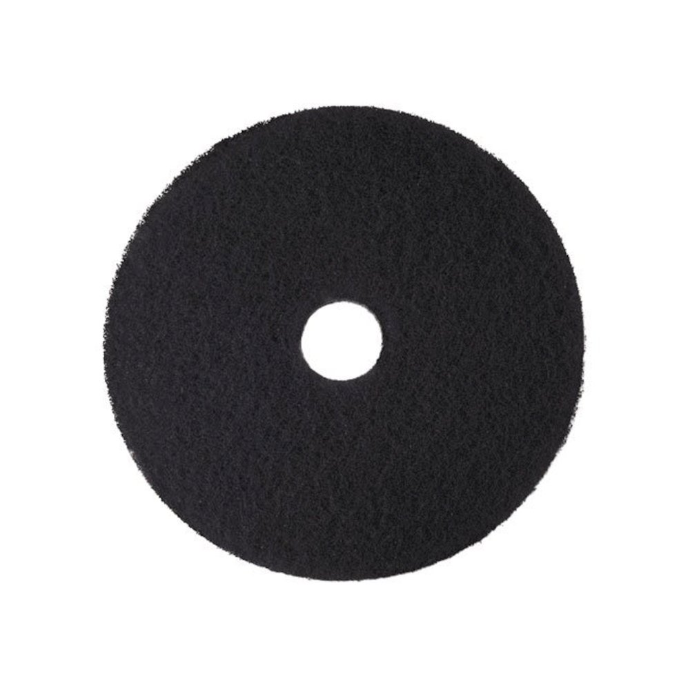 Low-Speed High Productivity Floor Pads 7300, 21" Diameter, Black, 5/Carton. Picture 1