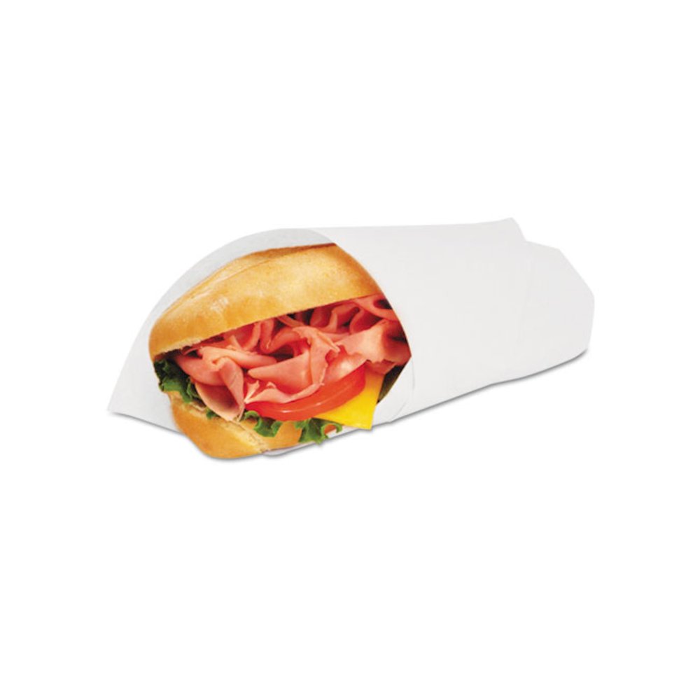 Grease-Resistant Wrap/Liner, 14 x 14, White, 1000/Pack, 4 Packs/Carton. Picture 1