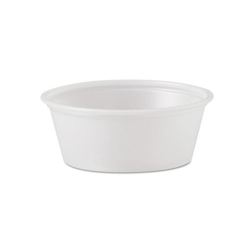 Polystyrene Portion Cups, 1.5 oz, Plastic, Translucent, 2,500/Carton. Picture 1