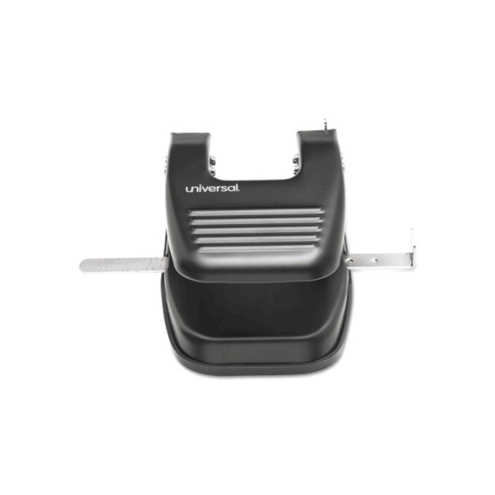 30-Sheet Two-Hole Punch, 9/32" Holes, Black. Picture 3