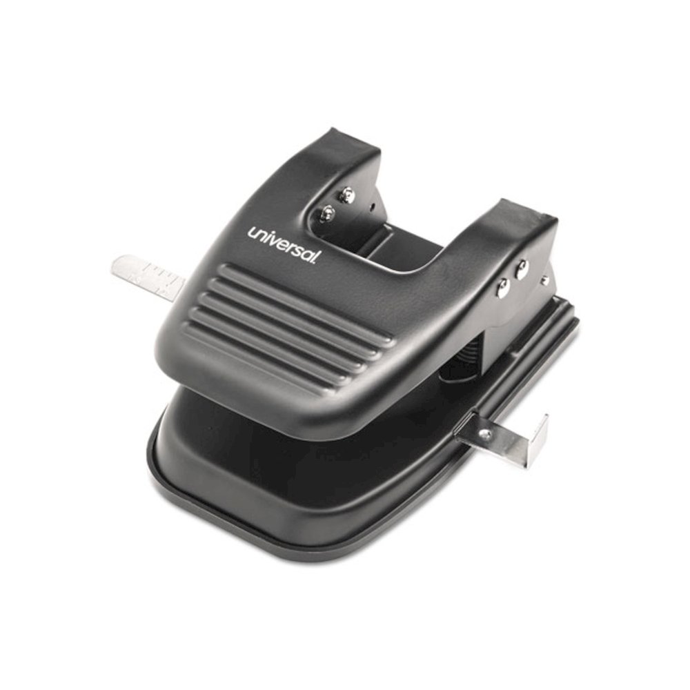 30-Sheet Two-Hole Punch, 9/32" Holes, Black. Picture 4