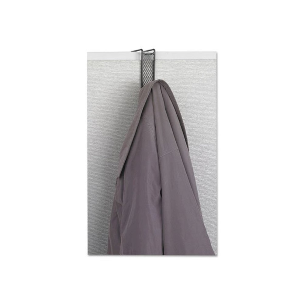 Onyx Panel/Door Coat Hook, Steel, Charcoal. Picture 2