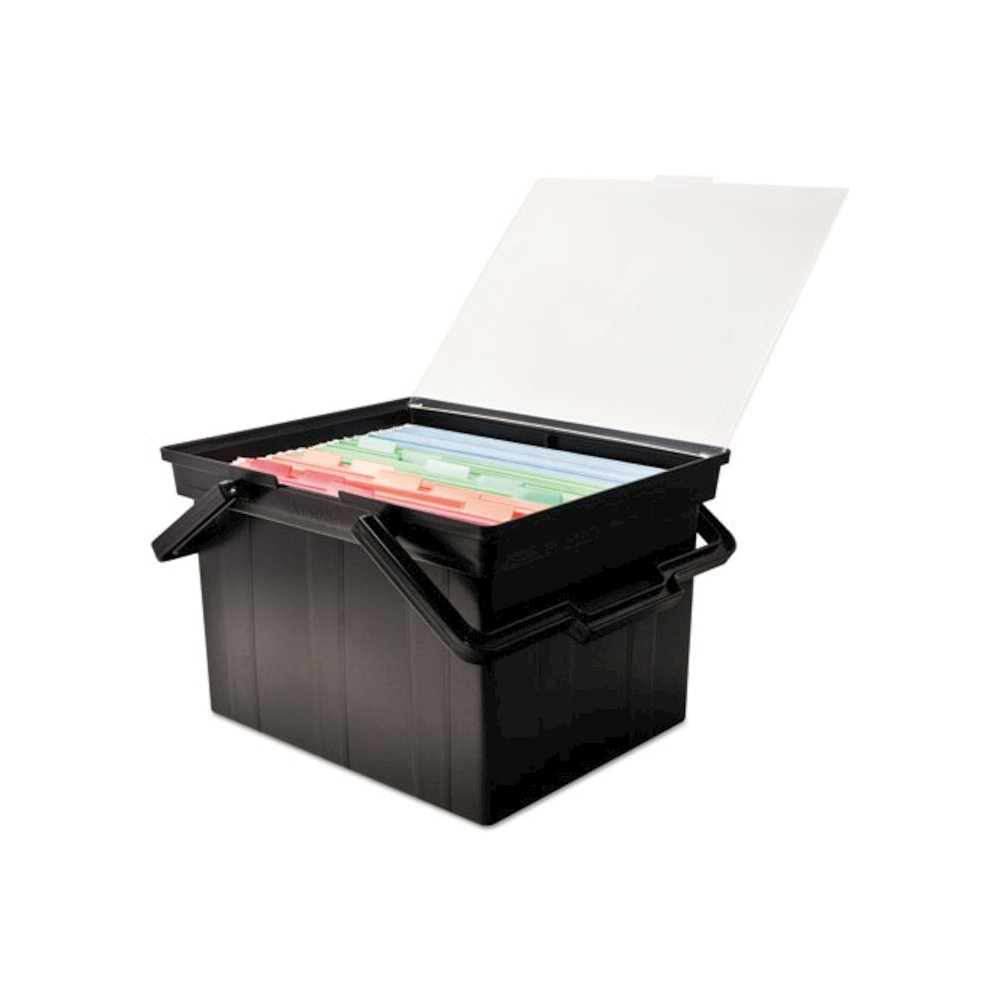 Companion Portable File, Letter/Legal Files, 17" x 14" x 11", Black. Picture 8