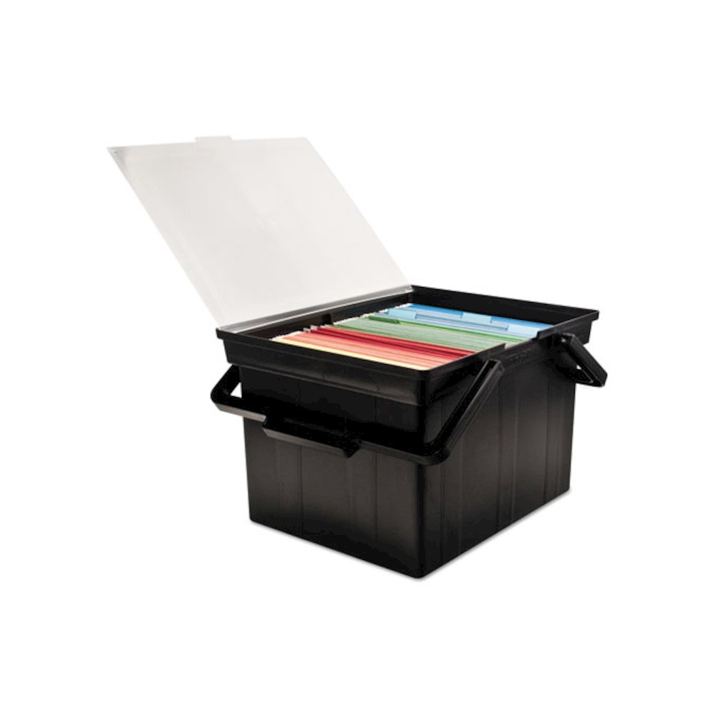 Companion Portable File, Letter/Legal Files, 17" x 14" x 11", Black. Picture 7