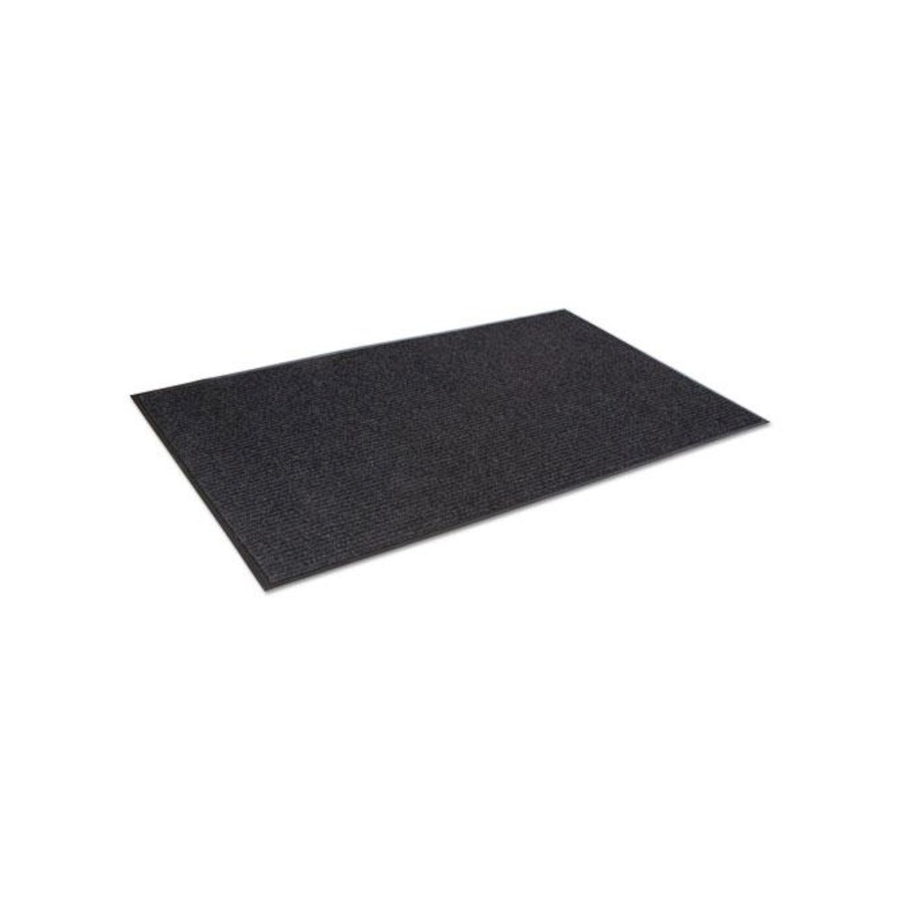 Needle-Rib Wiper/Scraper Mat, Rectangular, Charcoal Gray Ribbed Surface, 48" x 72". Picture 2