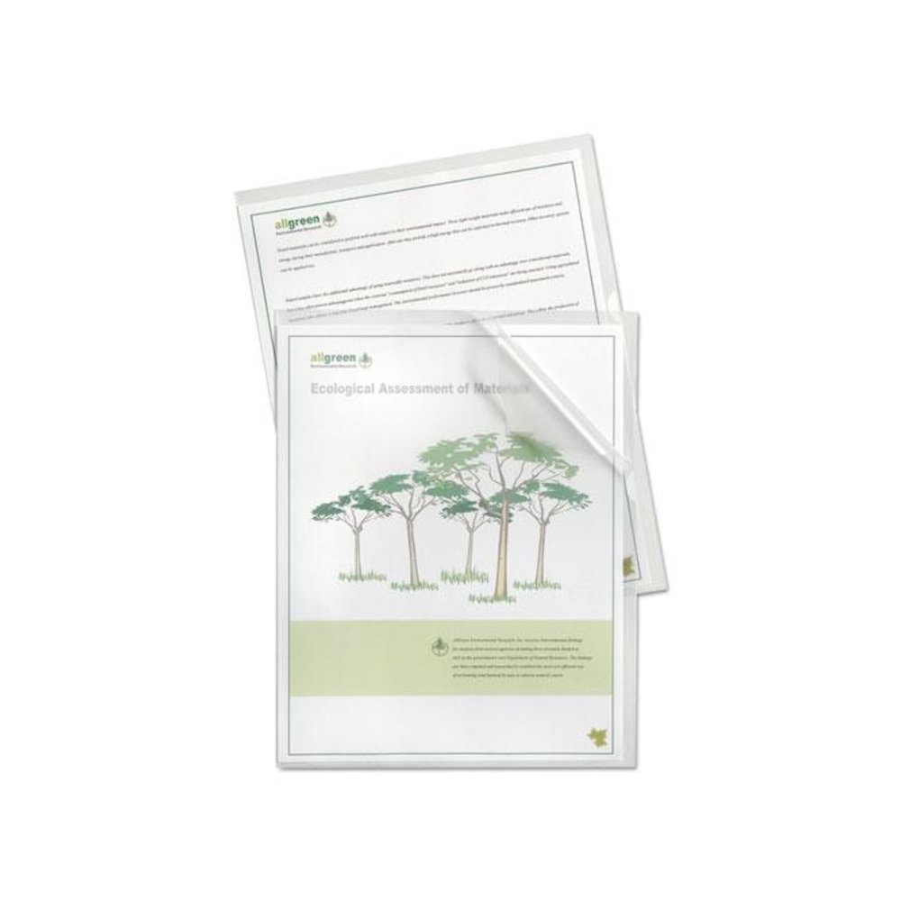Specialty Project Folders, Letter Size, Clear, 25/Box. Picture 4