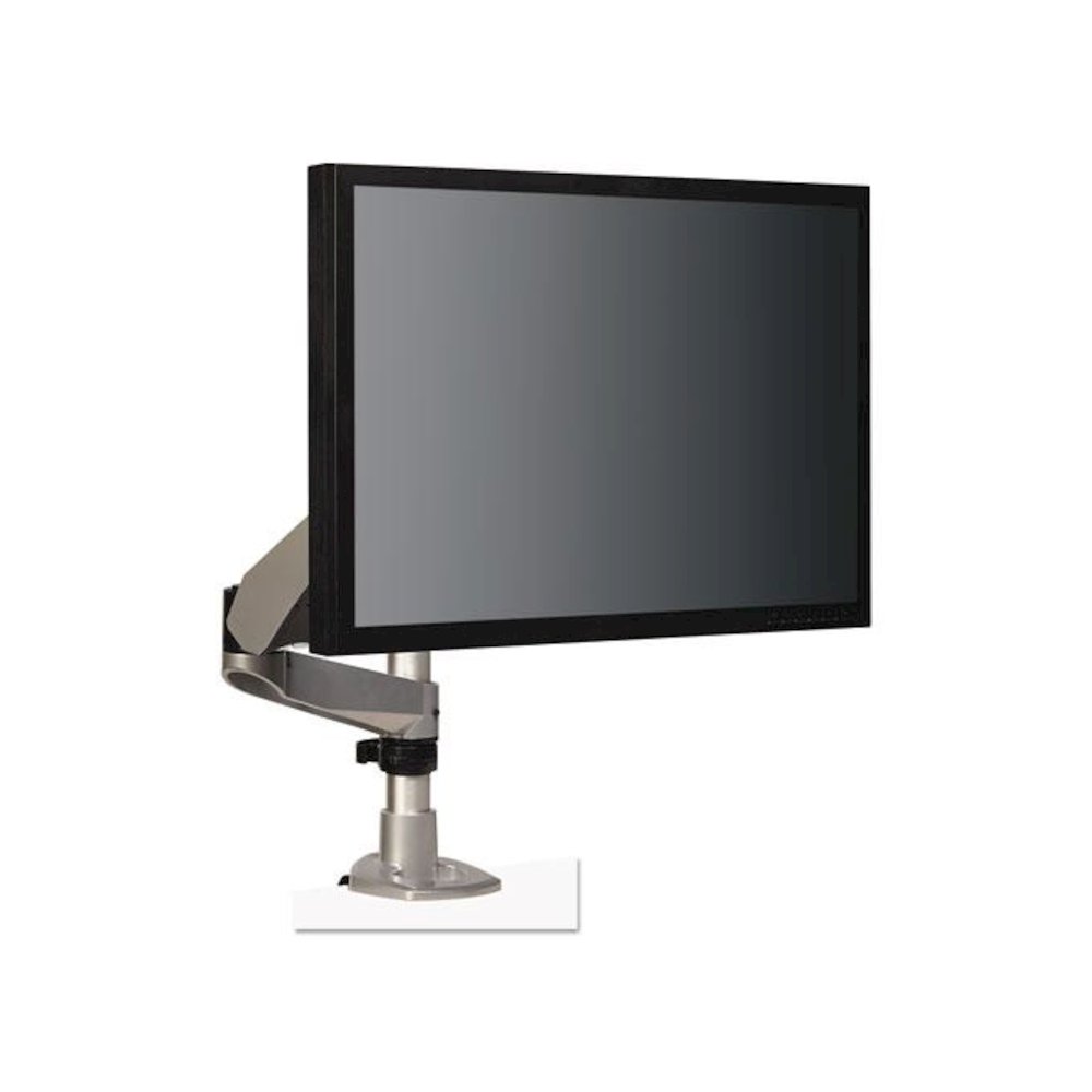 Dual-Swivel Monitor Arm, 360 Degree Rotation, +15 Degree/-90 Degree Tilt, 180 Degree Pan, Black/Gray, Supports 30 lbs. Picture 4