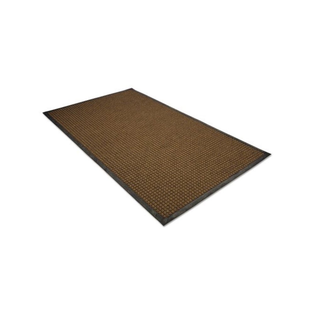 WaterGuard Indoor/Outdoor Scraper Mat, Rectangular, Brown Ridged Needle-Punch Surface, 48" x 72". Picture 3